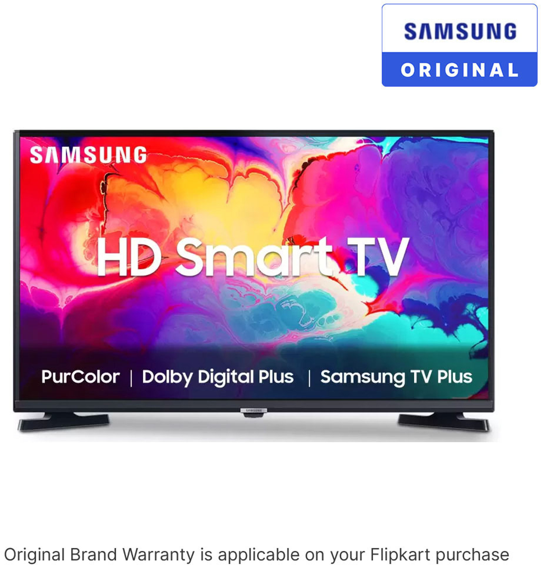 Samsung 80 cm (32 Inch) HD Ready LED Smart Tizen TV with Bezel-Free Design | PurColor | Hyper Real Picture Engine | Triple Protection | SmartThings App Support | TV Key | Connect Share(HDD) | ConnectShare (USB 2.0) (UA32T4380AKXXL)